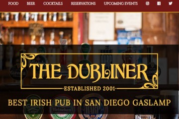 web project for The Dubliner
